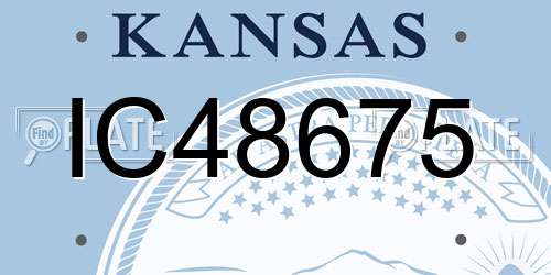 IC48675 Kansas License Plate