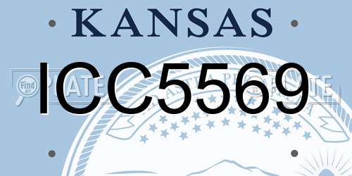 ICC5569 Kansas License Plate