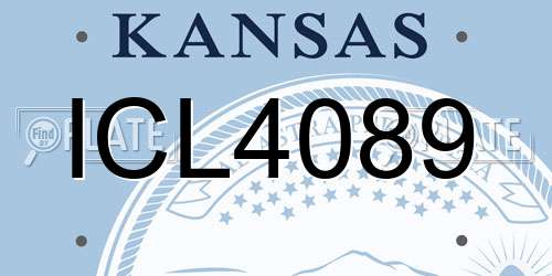 ICL4089 Kansas License Plate
