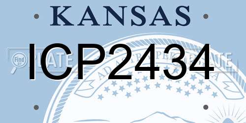 ICP2434 Kansas License Plate