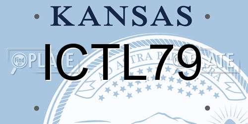 ICTL79 Kansas License Plate