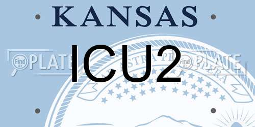 ICU2 Kansas License Plate