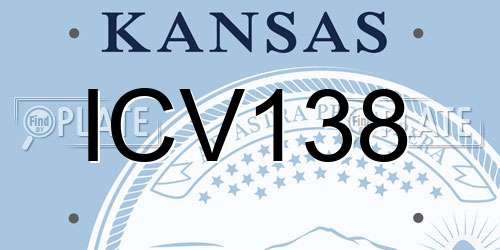 ICV138 Kansas License Plate