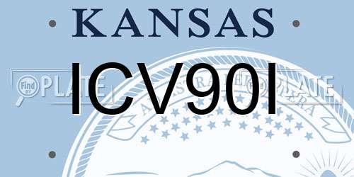 ICV90I Kansas License Plate