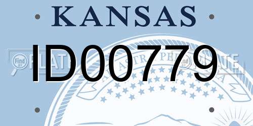 ID00779 Kansas License Plate