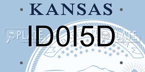 ID0I5D Kansas License Plate
