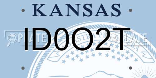 ID0O2T Kansas License Plate
