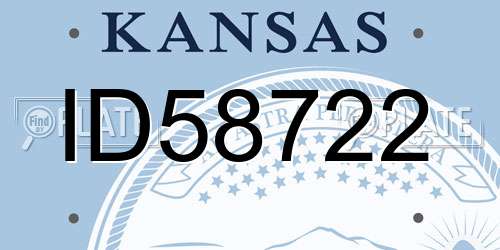 ID58722 Kansas License Plate