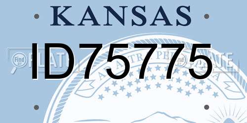 ID75775 Kansas License Plate