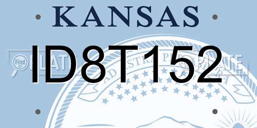 ID8T152 Kansas License Plate