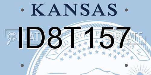 ID8T157 Kansas License Plate