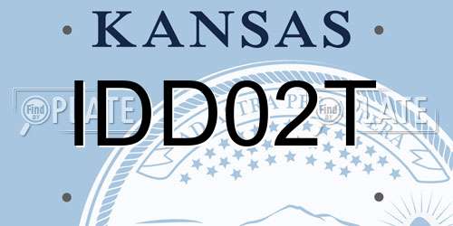 IDD02T Kansas License Plate