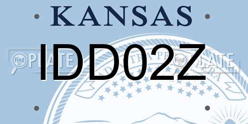 IDD02Z Kansas License Plate