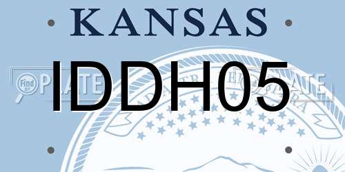 IDDH05 Kansas License Plate
