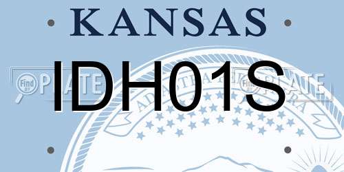 IDH01S Kansas License Plate