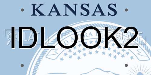 IDLOOK2 Kansas License Plate