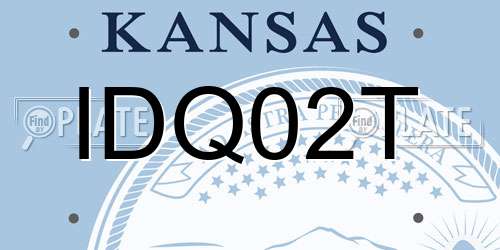 IDQ02T Kansas License Plate