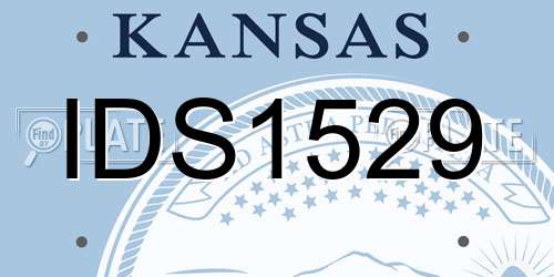 IDS1529 Kansas License Plate