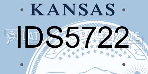IDS5722 Kansas License Plate