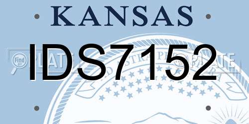 IDS7152 Kansas License Plate