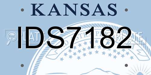 IDS7182 Kansas License Plate