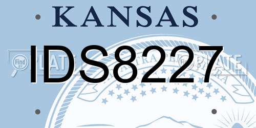 IDS8227 Kansas License Plate