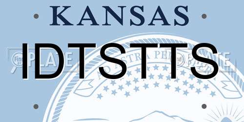 IDTSTTS Kansas License Plate