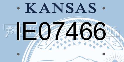 IE07466 Kansas License Plate