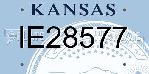 IE28577 Kansas License Plate