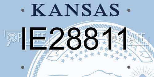 IE28811 Kansas License Plate