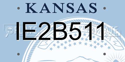 IE2B511 Kansas License Plate