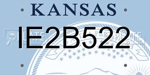 IE2B522 Kansas License Plate