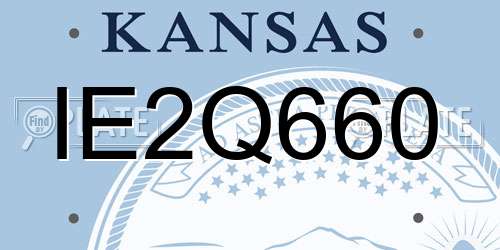 IE2Q660 Kansas License Plate
