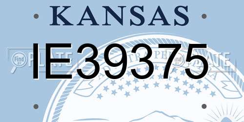 IE39375 Kansas License Plate
