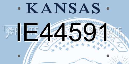 IE44591 Kansas License Plate