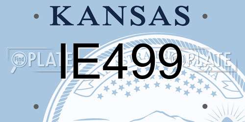 IE499 Kansas License Plate