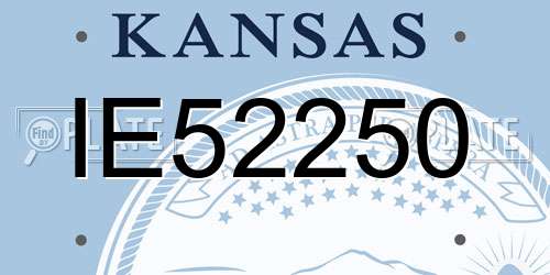 IE52250 Kansas License Plate