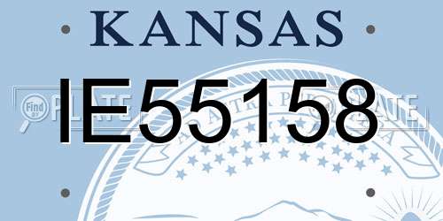 IE55158 Kansas License Plate