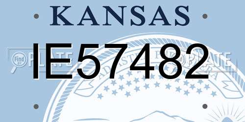 IE57482 Kansas License Plate