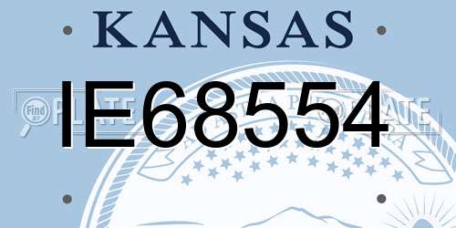 IE68554 Kansas License Plate
