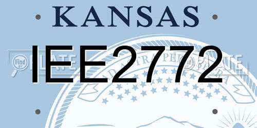 IEE2772 Kansas License Plate