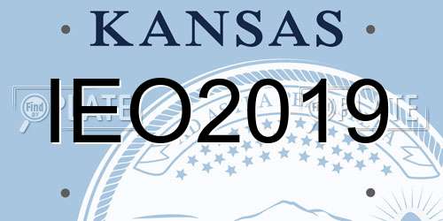 IEO2019 Kansas License Plate