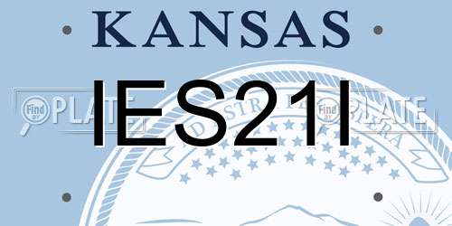 IES21I Kansas License Plate
