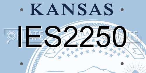 IES2250 Kansas License Plate