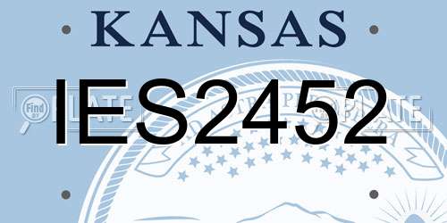 IES2452 Kansas License Plate