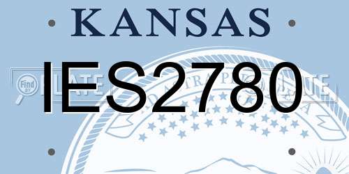 IES2780 Kansas License Plate