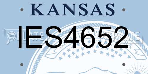 IES4652 Kansas License Plate