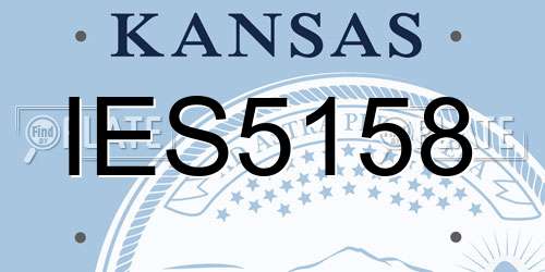 IES5158 Kansas License Plate