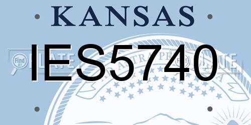 IES5740 Kansas License Plate