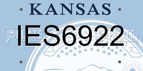 IES6922 Kansas License Plate